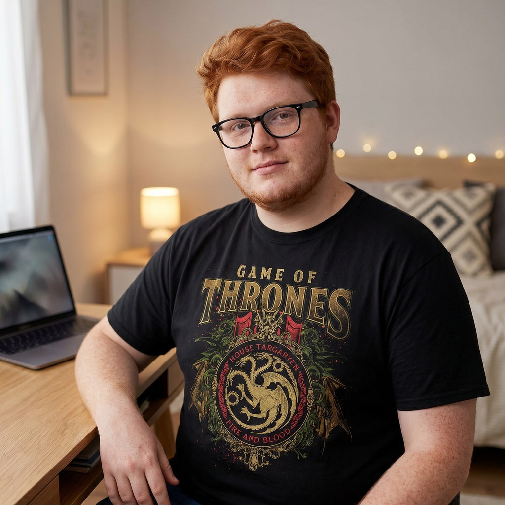 Image produit Game of Thrones - T-shirt Ornements Targaryen Noir
