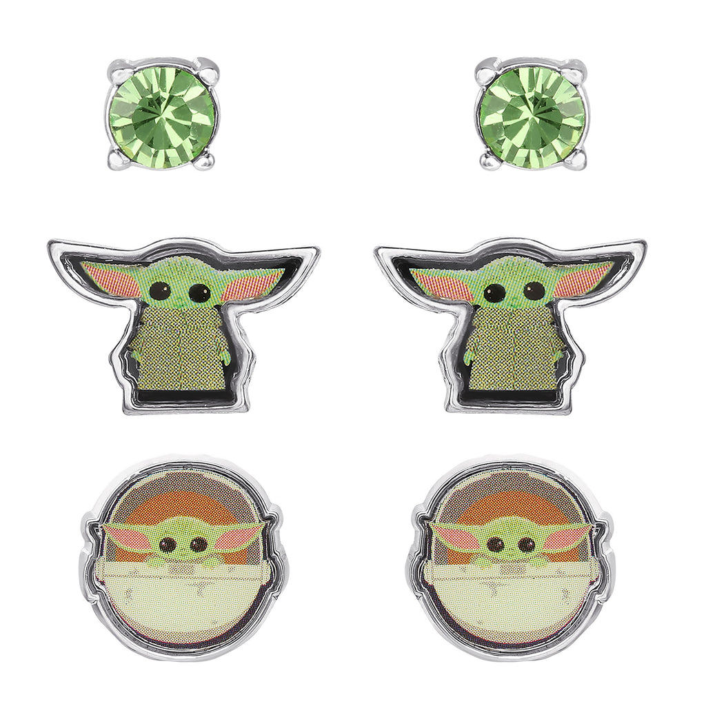 Image produit Set Cadeau 3 Boucles d'Oreilles Grogu - Star Wars The Mandalorian