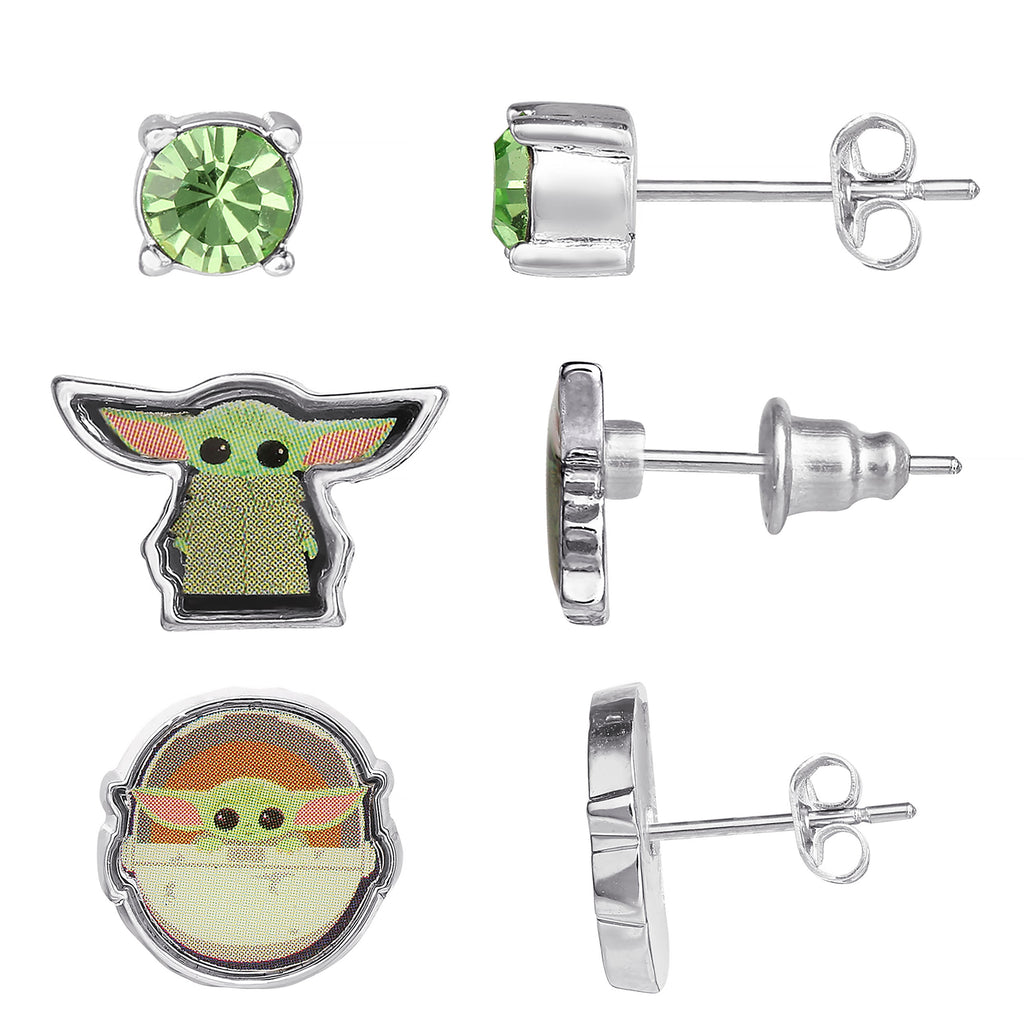 Image produit Set Cadeau 3 Boucles d'Oreilles Grogu - Star Wars The Mandalorian