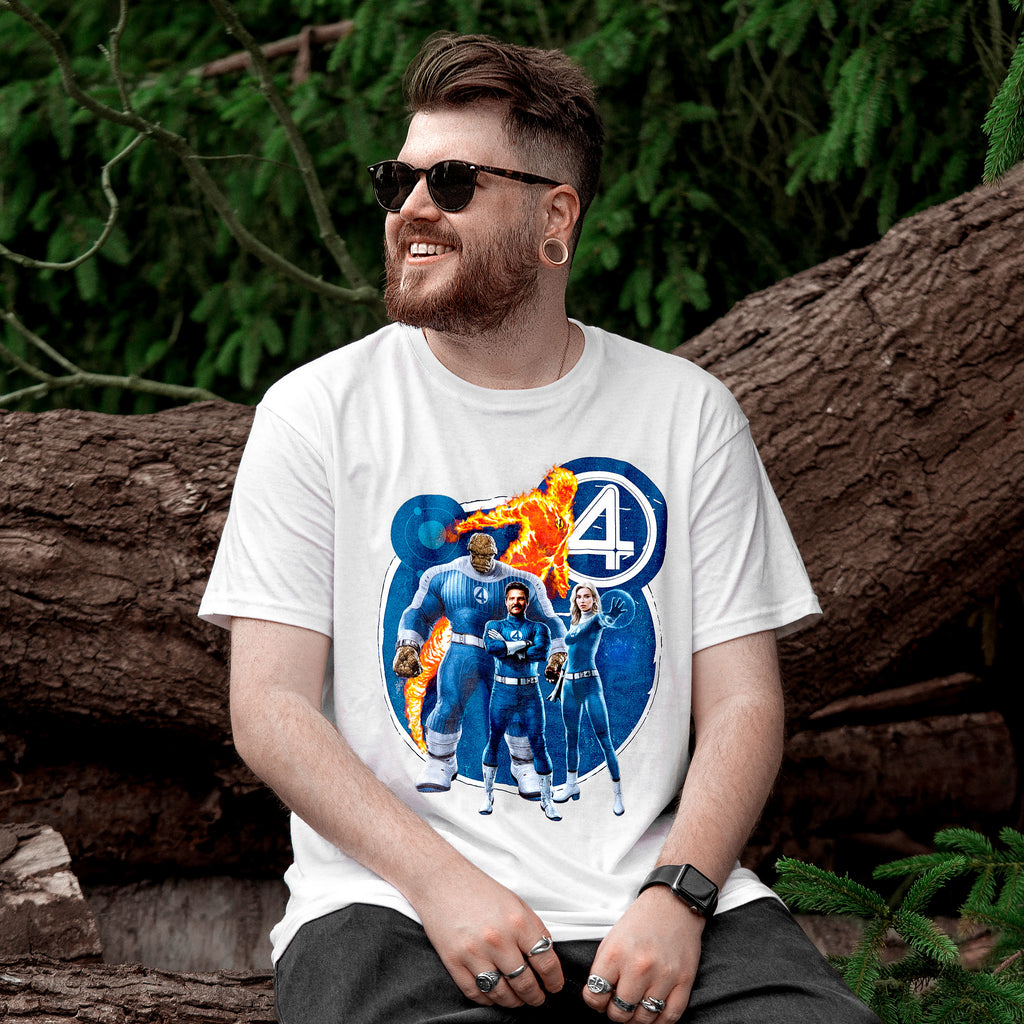 Image produit Fantastic Four - T-Shirt Groupe blanc