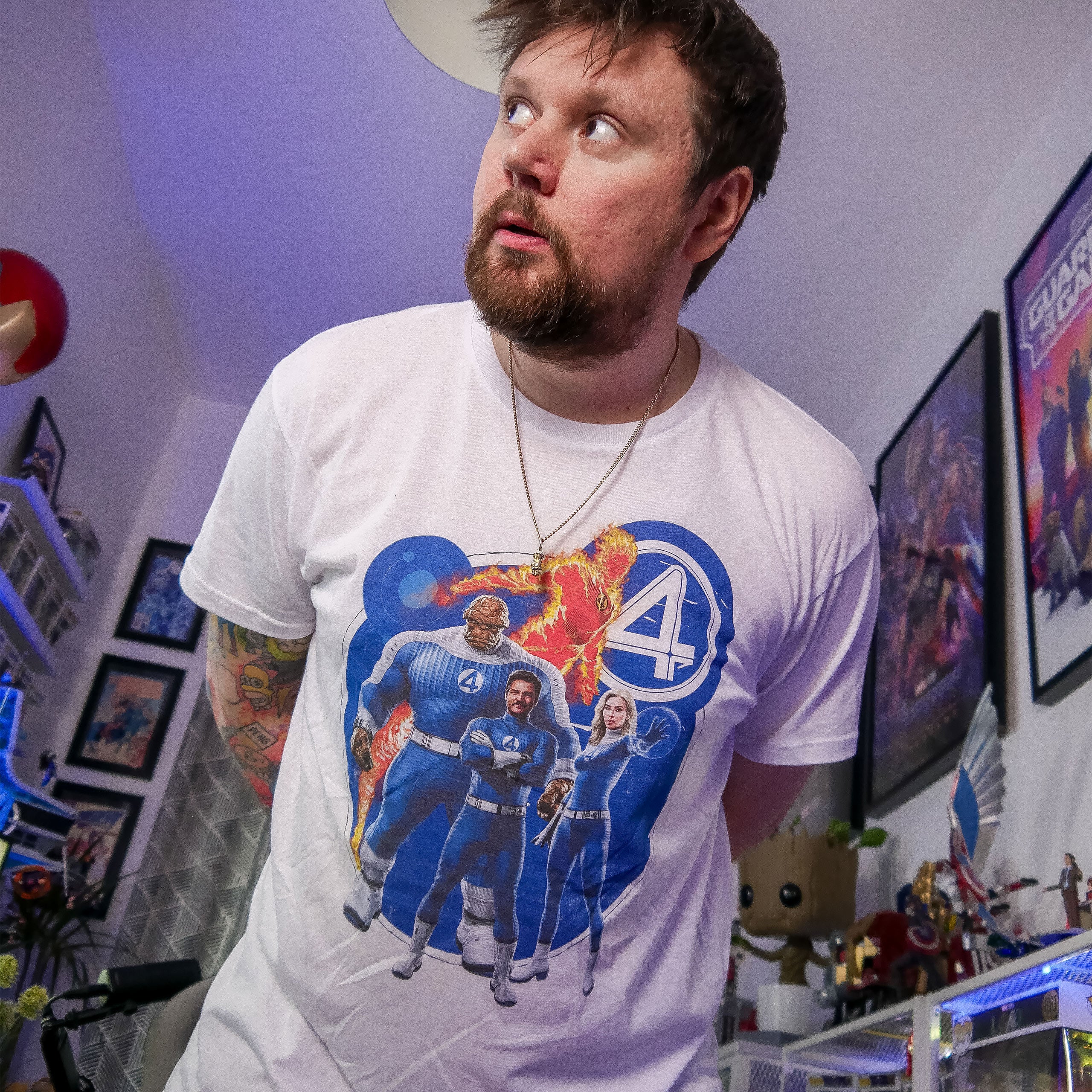 Image produit Fantastic Four - T-Shirt Groupe blanc