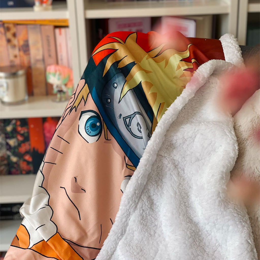 Image produit Naruto Shippuden - Couverture moelleuse avec polaire teddy