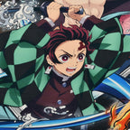 Image produit Demon Slayer - Plaid Douillet Crew avec Doublure en Polaire Teddy