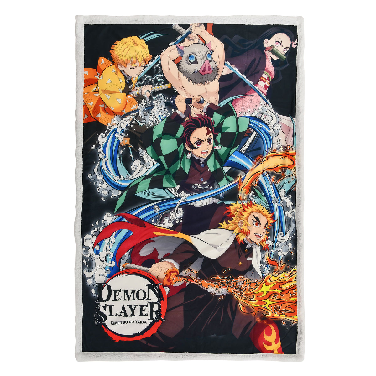 Image produit Demon Slayer - Plaid Douillet Crew avec Doublure en Polaire Teddy
