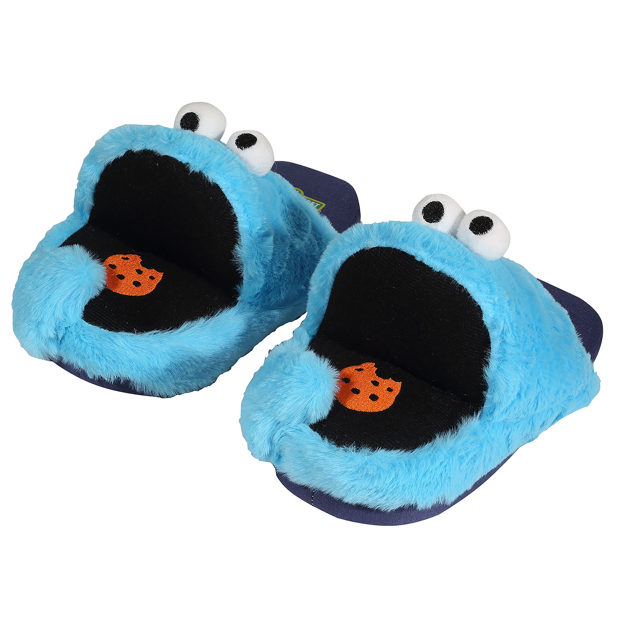 Image produit Pantoufles en peluche Cookie Monster - Rue Sésame