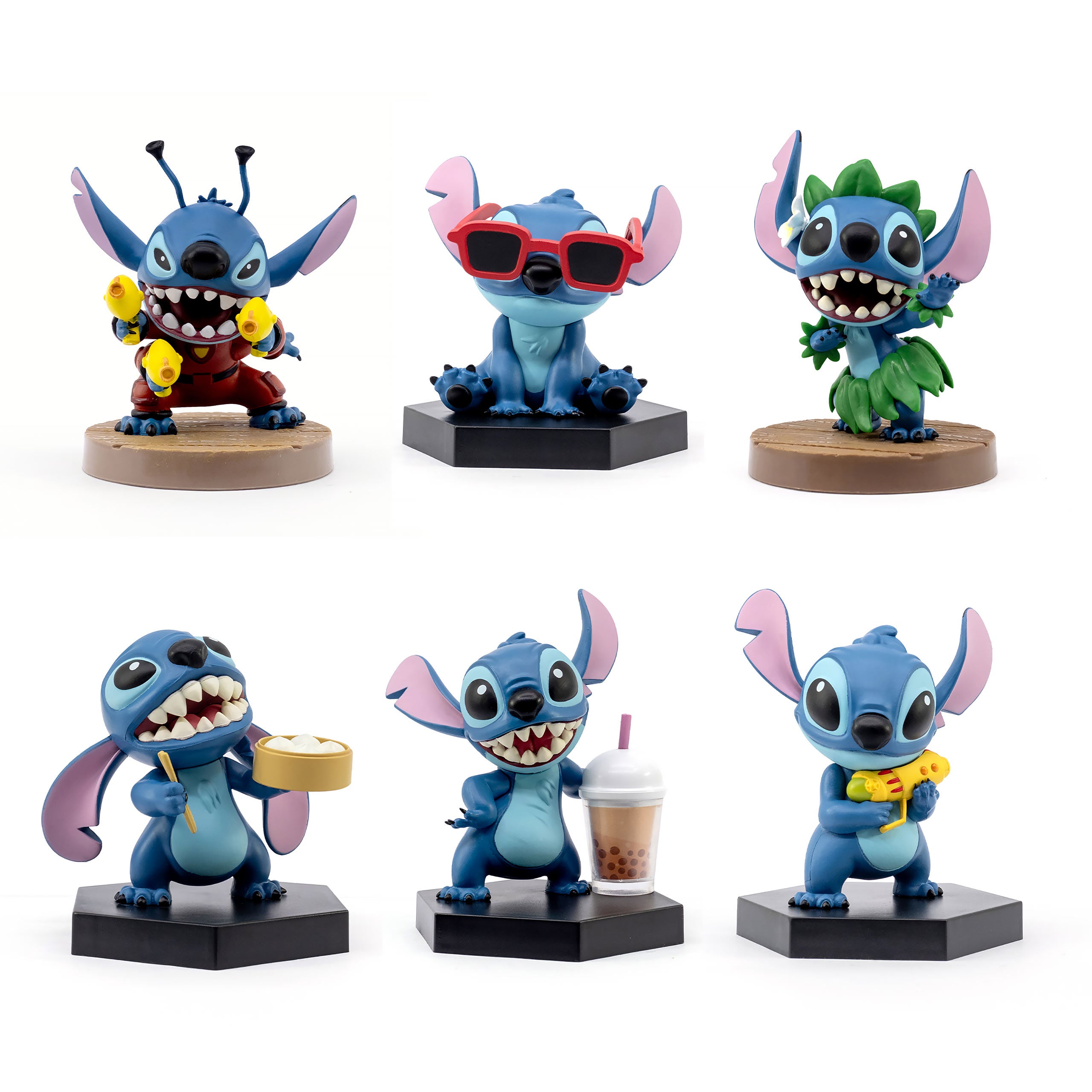 Image produit Figurine Stitch YuMe Hero Blind Box Fun Series - Lilo & Stitch Présentoir de 12 pièces