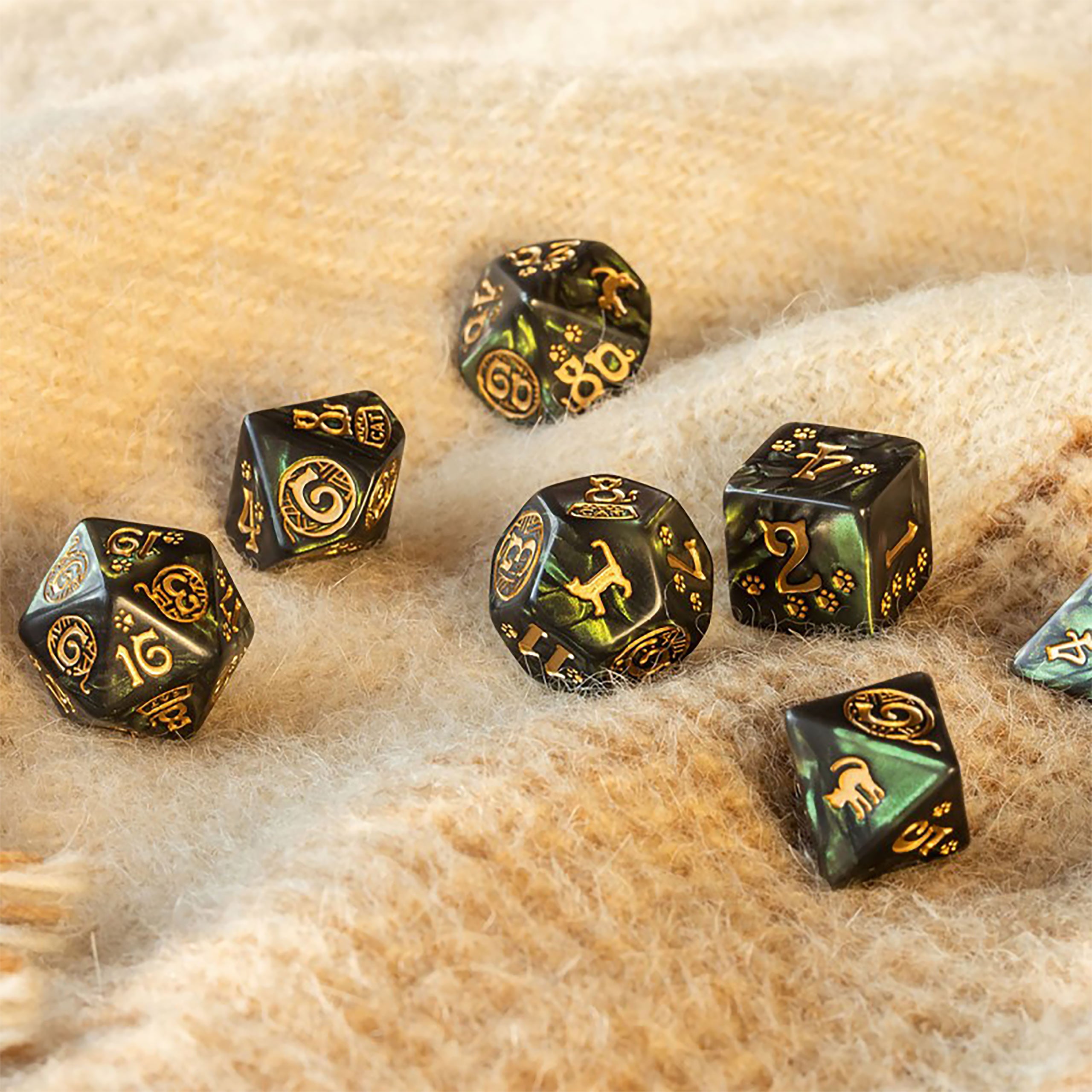 Image produit Chats - Set de dés RPG Pixel 7 pièces