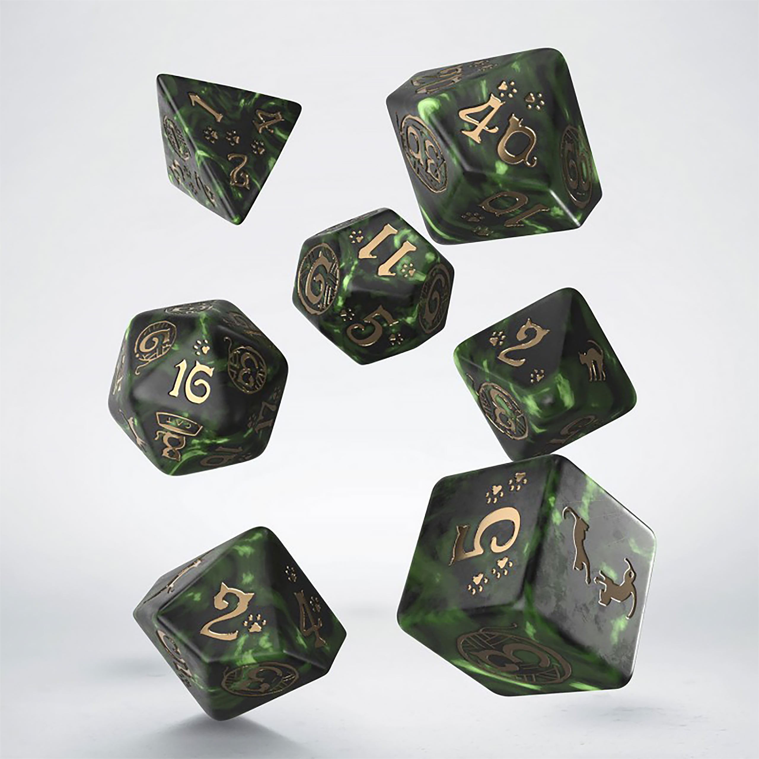 Image produit Chats - Set de dés RPG Pixel 7 pièces