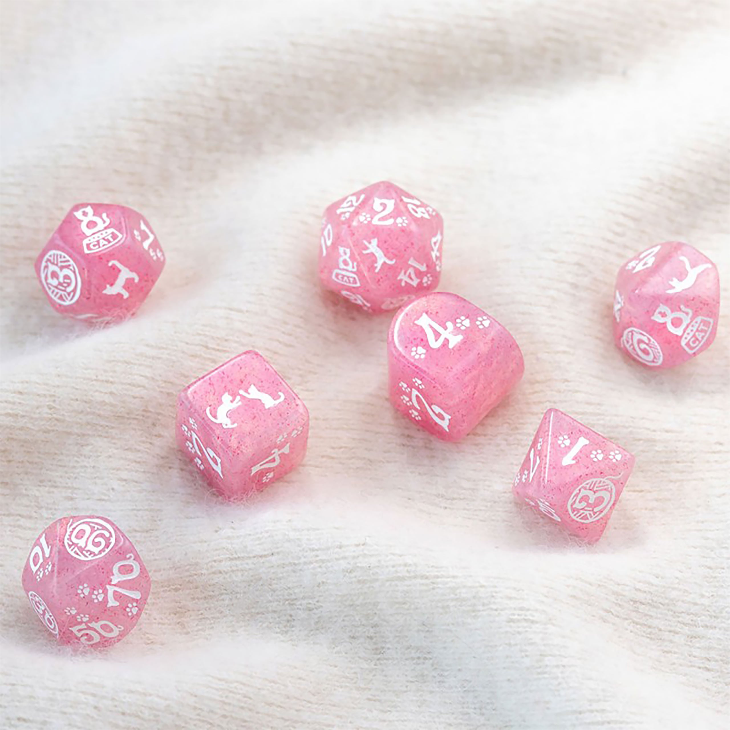 Image produit Cats - Daisy Glitter Set de Dés RPG 7pcs