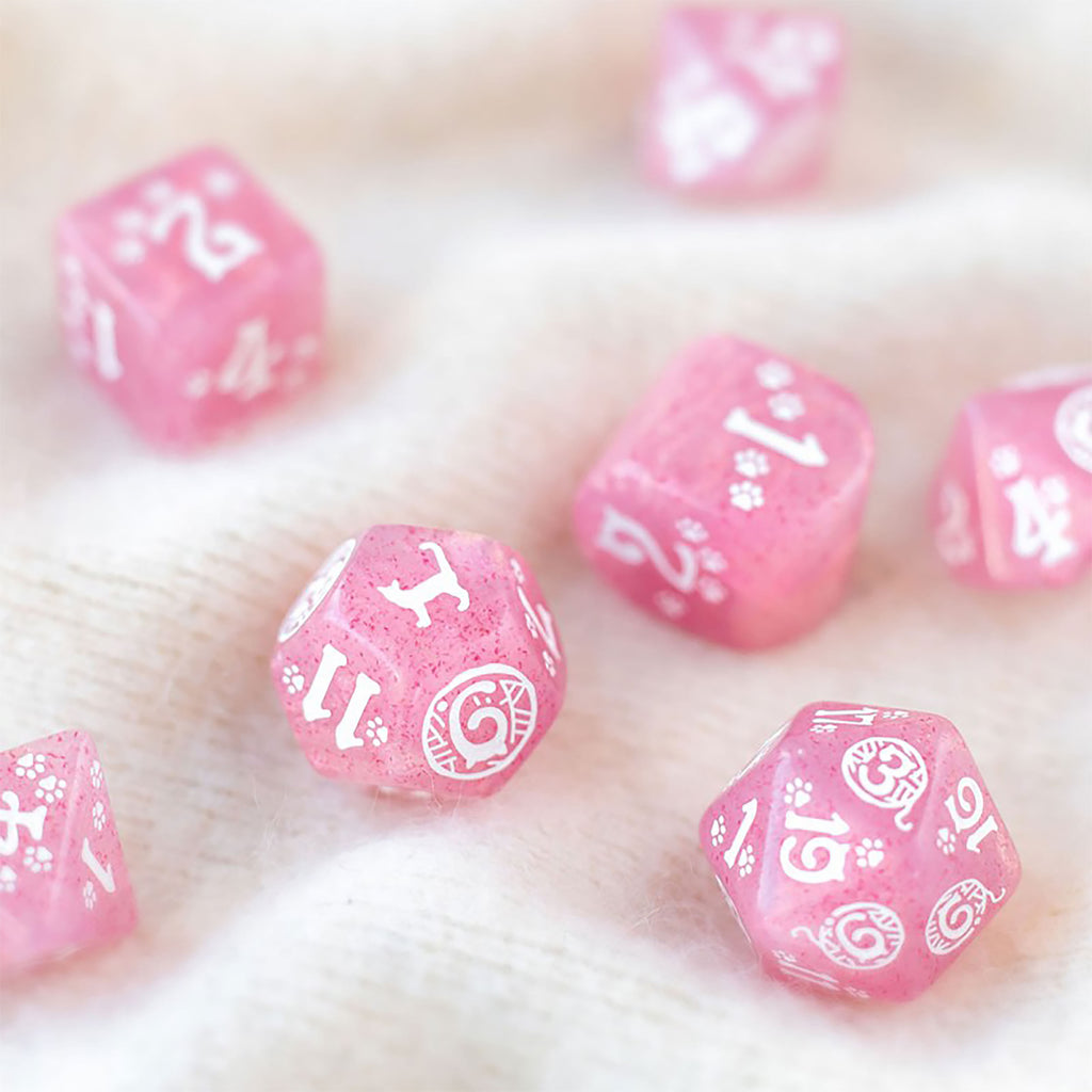 Image produit Cats - Daisy Glitter Set de Dés RPG 7pcs