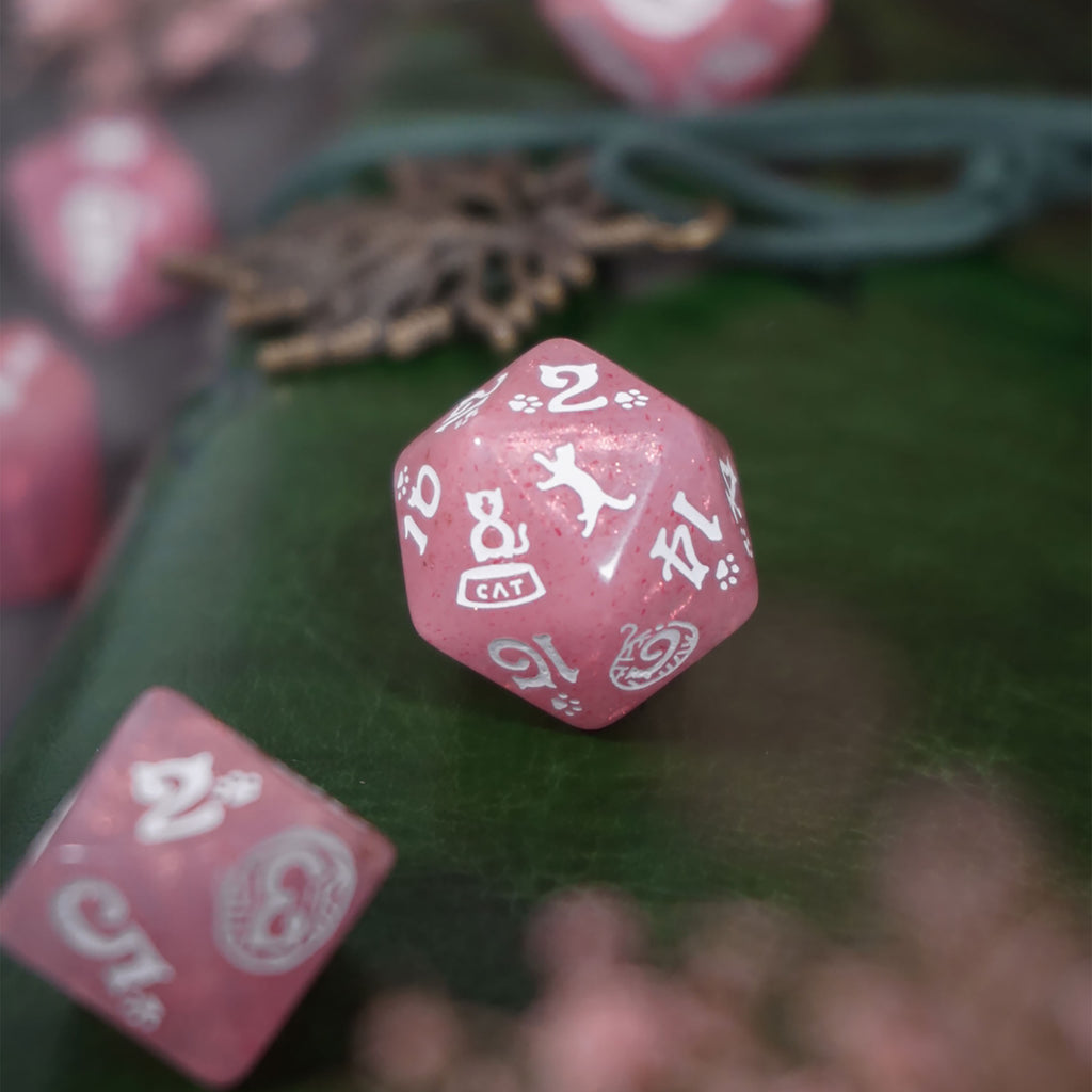 Image produit Cats - Daisy Glitter Set de Dés RPG 7pcs