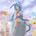 Image produit Hatsune Miku - Miku Rabbit Ear Hood Pajama Blue Noodle Stopper Figurine