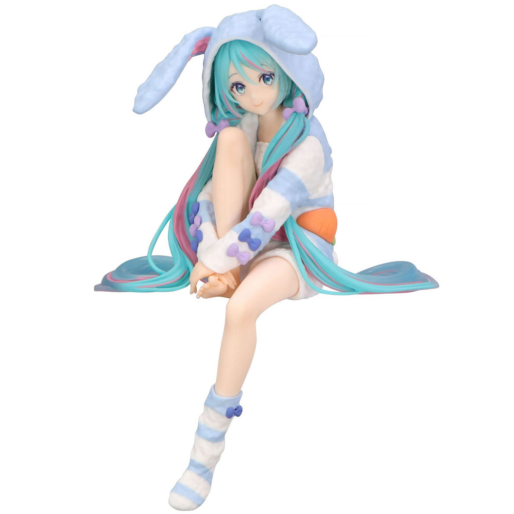 Image produit Hatsune Miku - Miku Rabbit Ear Hood Pajama Blue Noodle Stopper Figurine