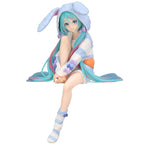 Image produit Hatsune Miku - Miku Rabbit Ear Hood Pajama Blue Noodle Stopper Figurine