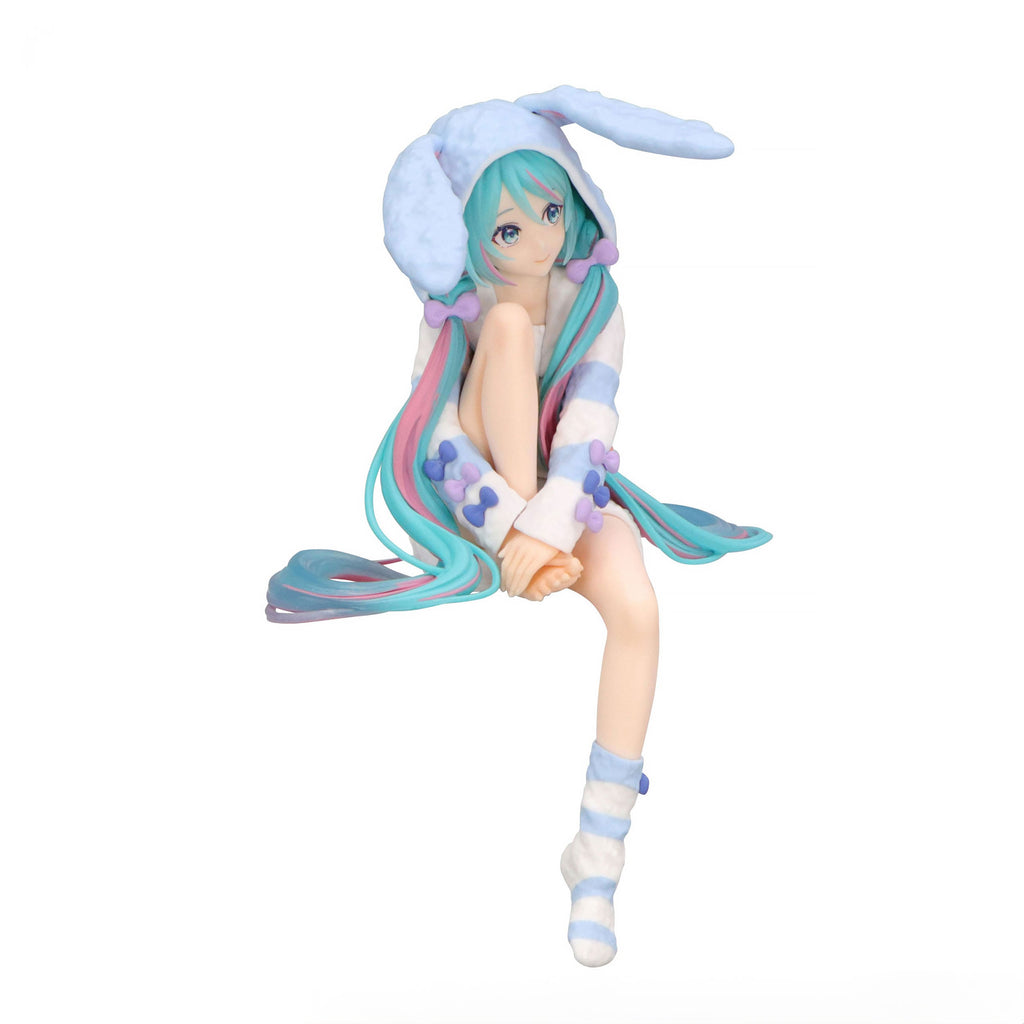 Image produit Hatsune Miku - Miku Rabbit Ear Hood Pajama Blue Noodle Stopper Figurine