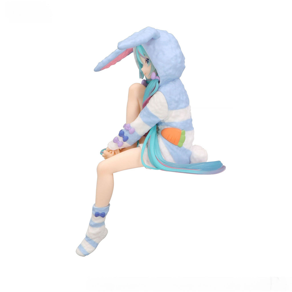 Image produit Hatsune Miku - Miku Rabbit Ear Hood Pajama Blue Noodle Stopper Figurine