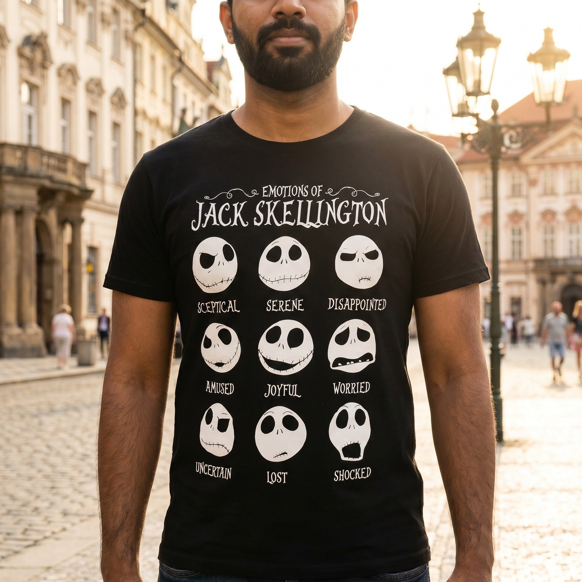 Image produit Nightmare Before Christmas - Jack Emotions T-Shirt Femme Noir