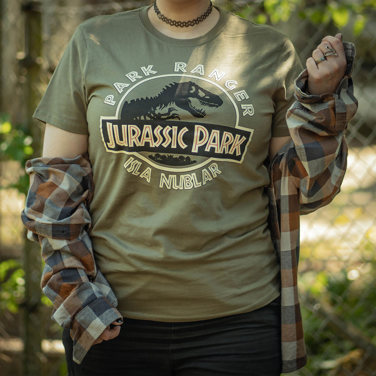 Image produit T-Shirt Park Ranger Vert - Jurassic Park