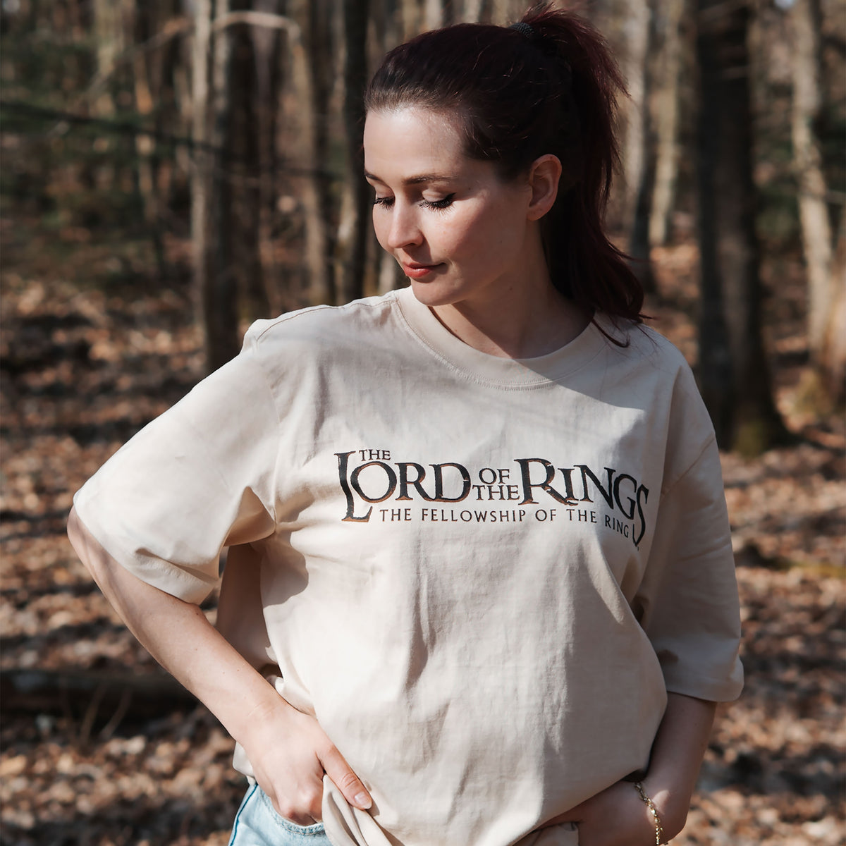 Image produit Le Seigneur des Anneaux - T-shirt oversize beige Rohan et Gondor