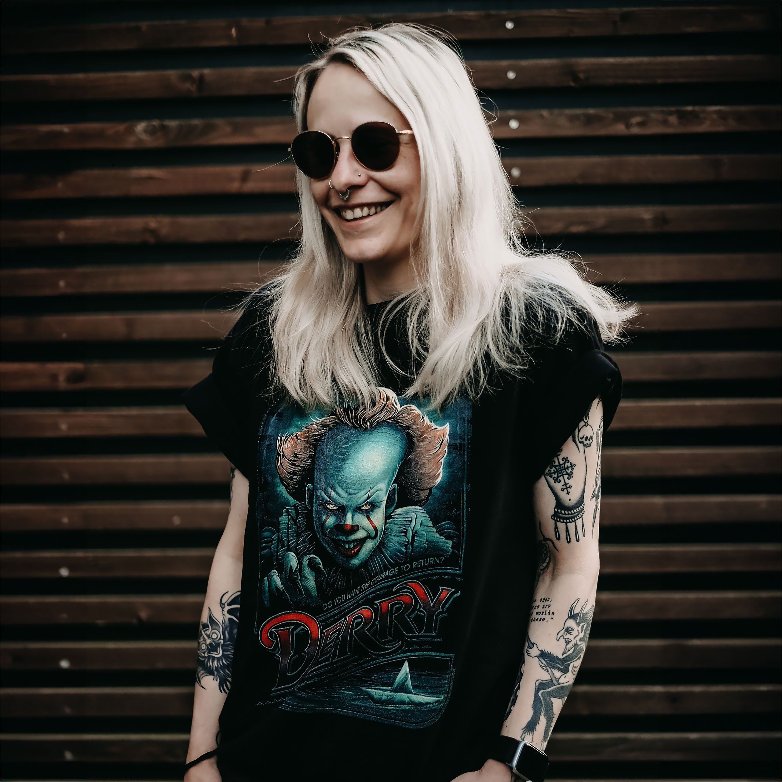 Image produit T-shirt Retour à Derry noir - Ça de Stephen King