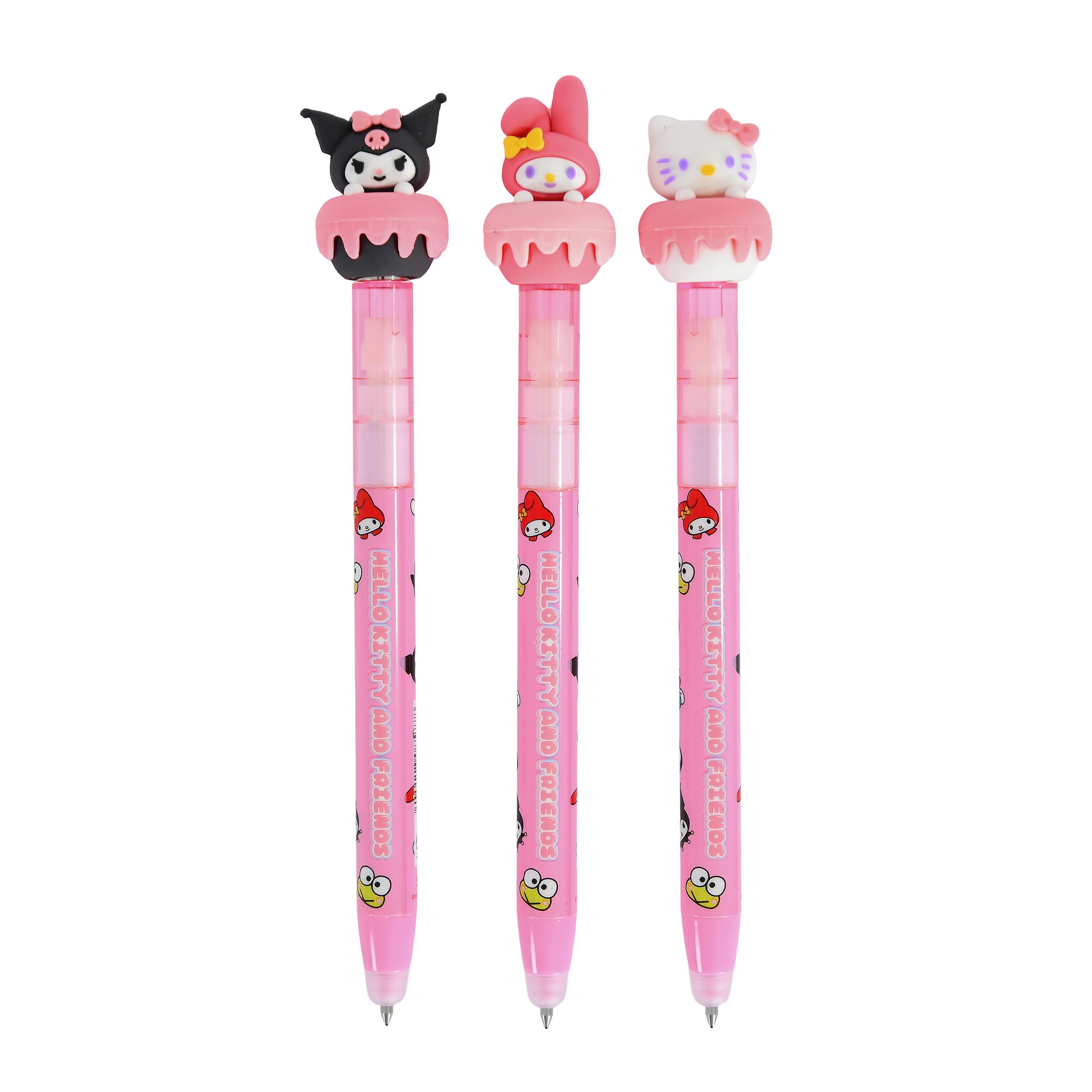 Image produit Sanrio - Hello Kitty and Friends Stylos-bille effaçables, lot de 3