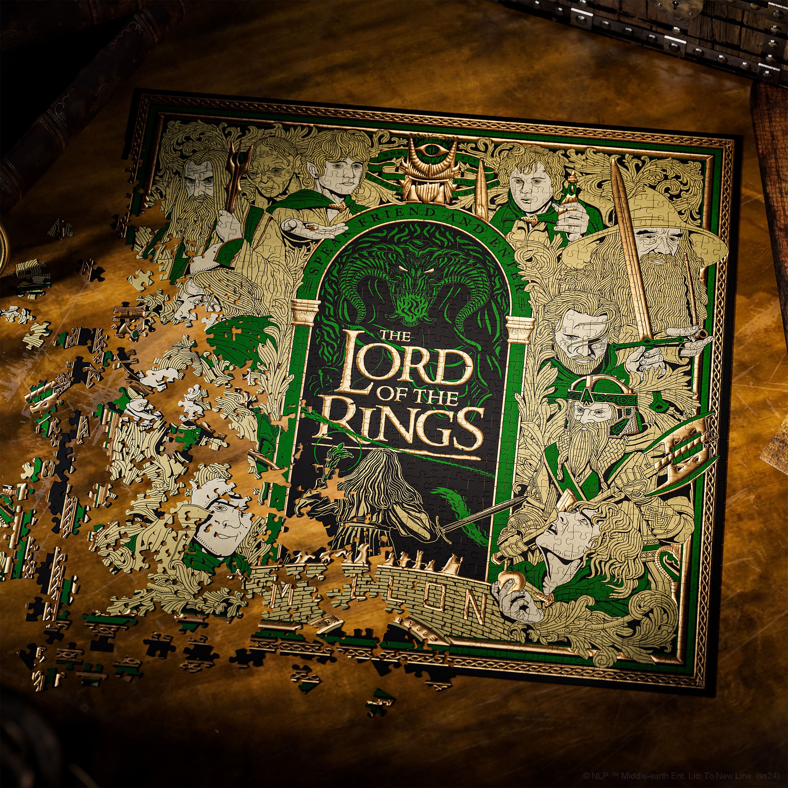 Image produit Le Seigneur des Anneaux - Portes de la Terre du Milieu Puzzle Premium
