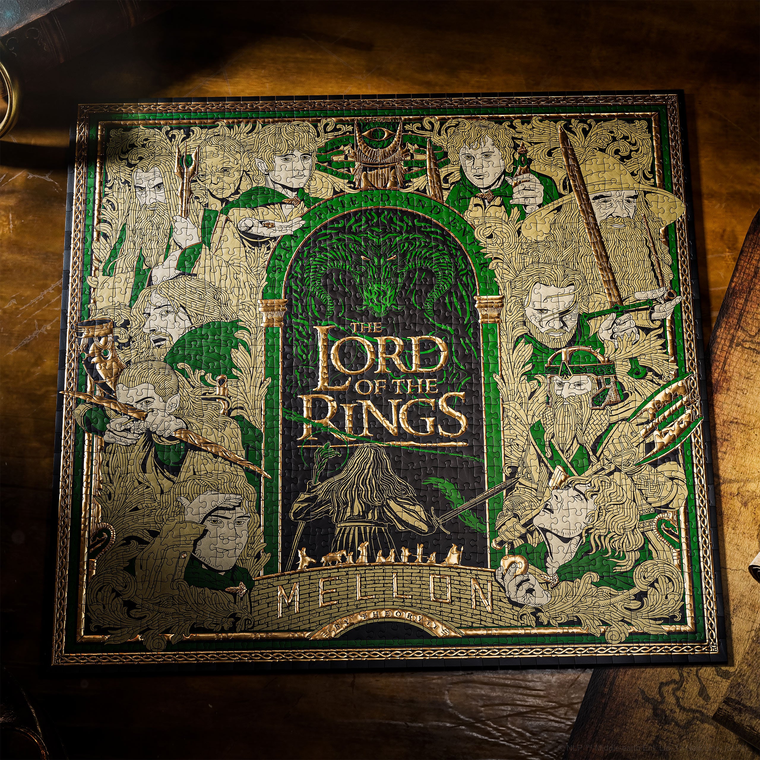 Image produit Le Seigneur des Anneaux - Portes de la Terre du Milieu Puzzle Premium