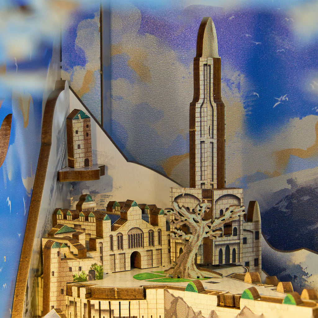 Image produit Le Seigneur des Anneaux - Minas Tirith Book Nook kit maquette en bois