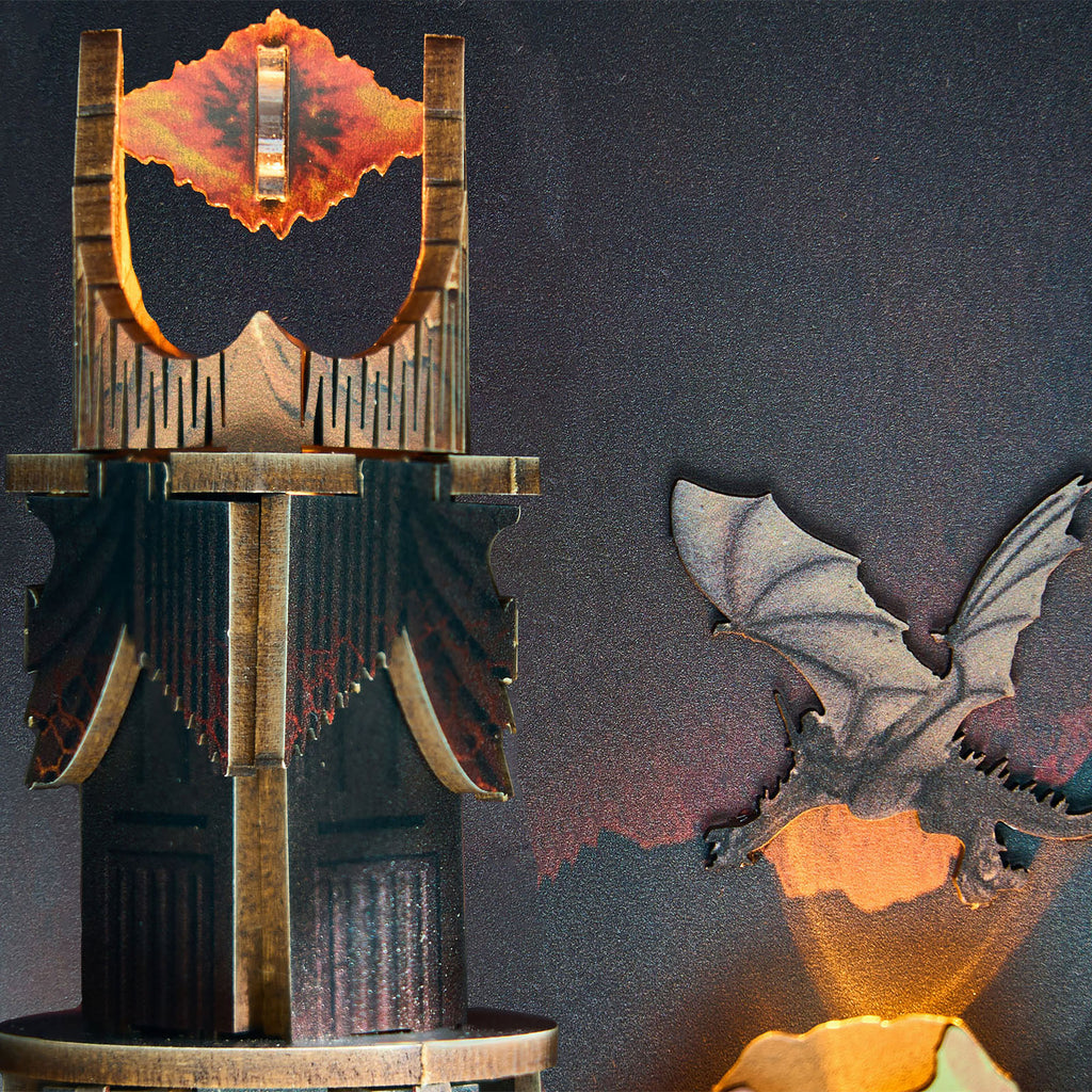 Image produit Le Seigneur des Anneaux - Book Nook Barad-dûr kit maquette en bois