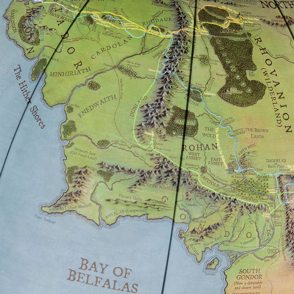 Image produit Le Seigneur des Anneaux - Globe de la Terre du Milieu avec lumière 30cm