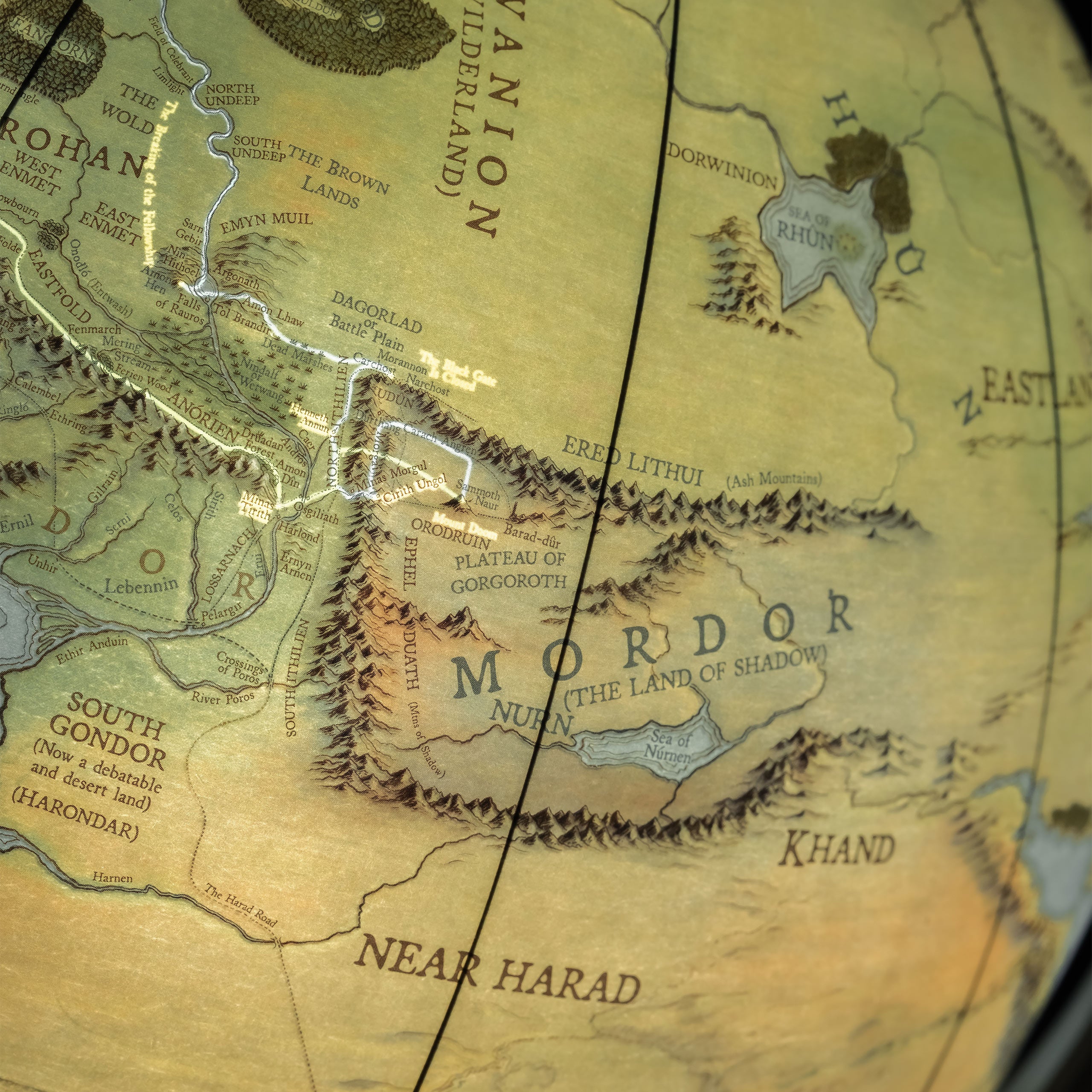Image produit Le Seigneur des Anneaux - Globe de la Terre du Milieu avec lumière 30cm