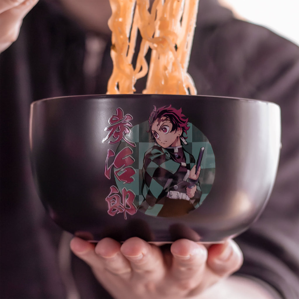 Image produit Demon Slayer - bol à ramen Tanjiro avec baguettes