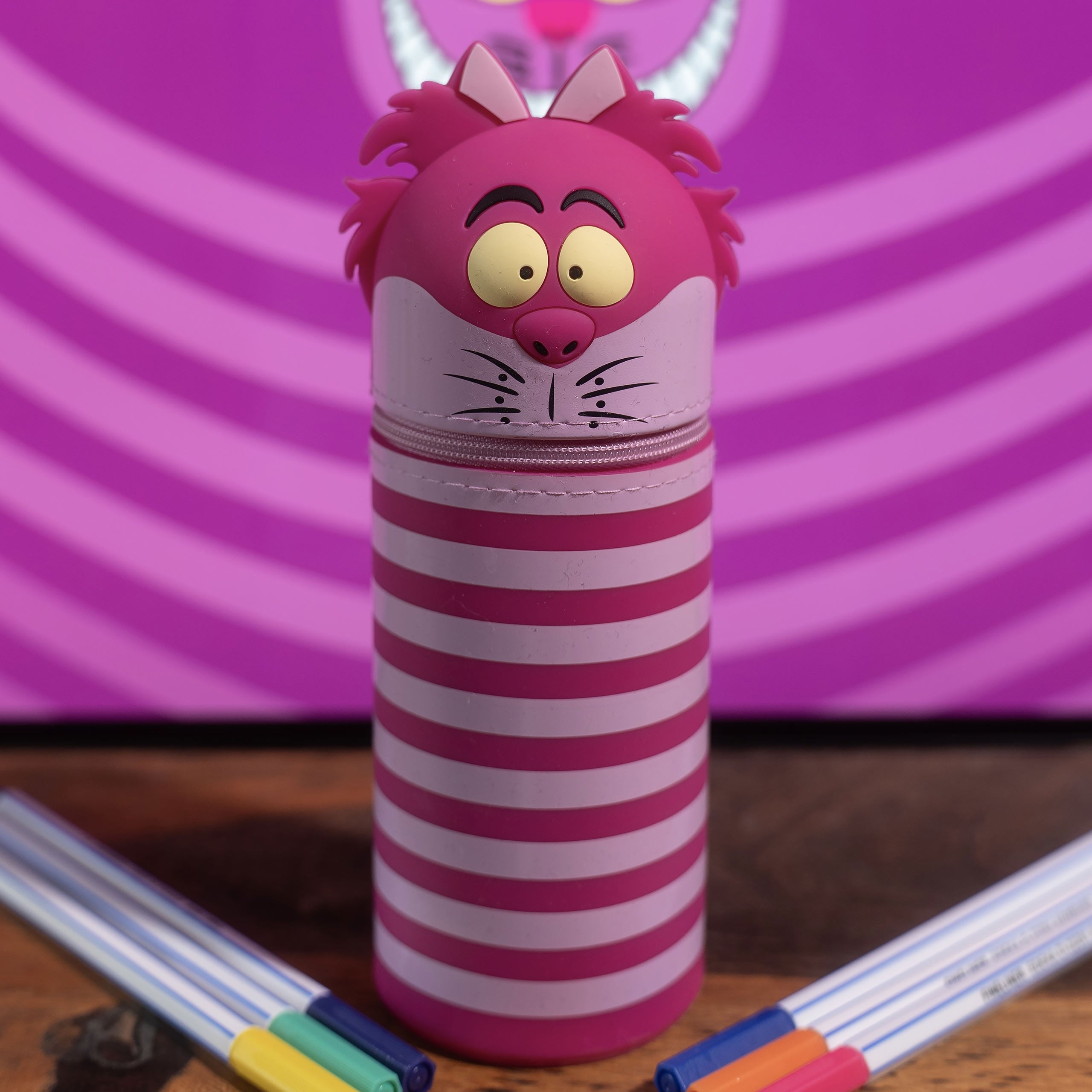 Image produit Alice au pays des merveilles - Trousse en silicone 3D Chat du Cheshire