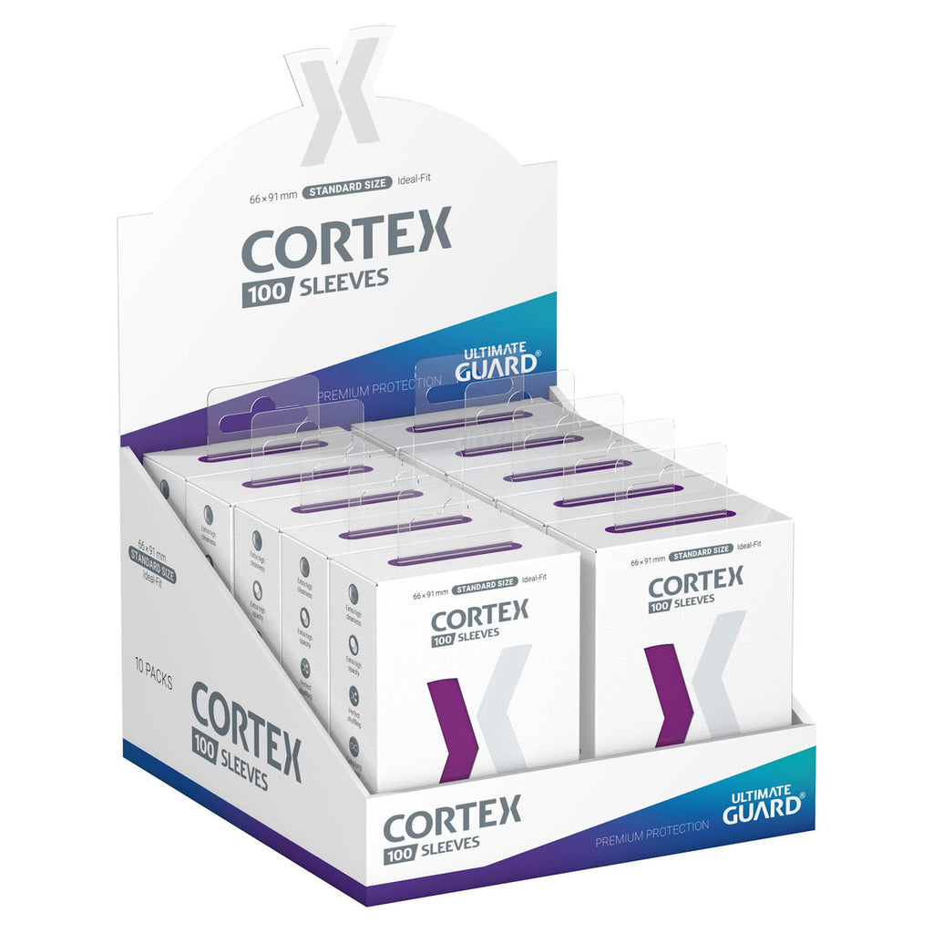 Image produit Protège-cartes Cortex violets lot de 100 Ultimate Guard pour TCG format standard