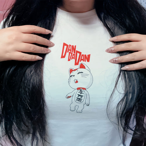 Image produit T-shirt Turbo Granny pour les fans de Dandadan blanc