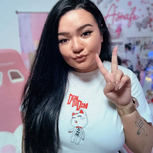 Image produit T-shirt Turbo Granny pour les fans de Dandadan blanc