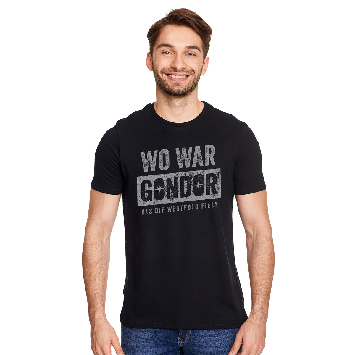 Image produit Où était T-shirt pour les fans du Seigneur des Anneaux noir