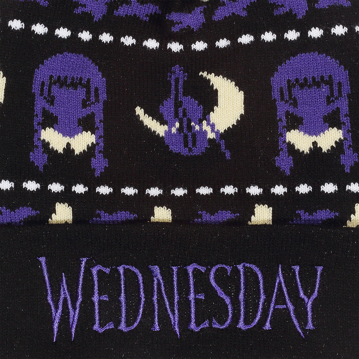 Image produit Wednesday - Bonnet Midnight à pompon
