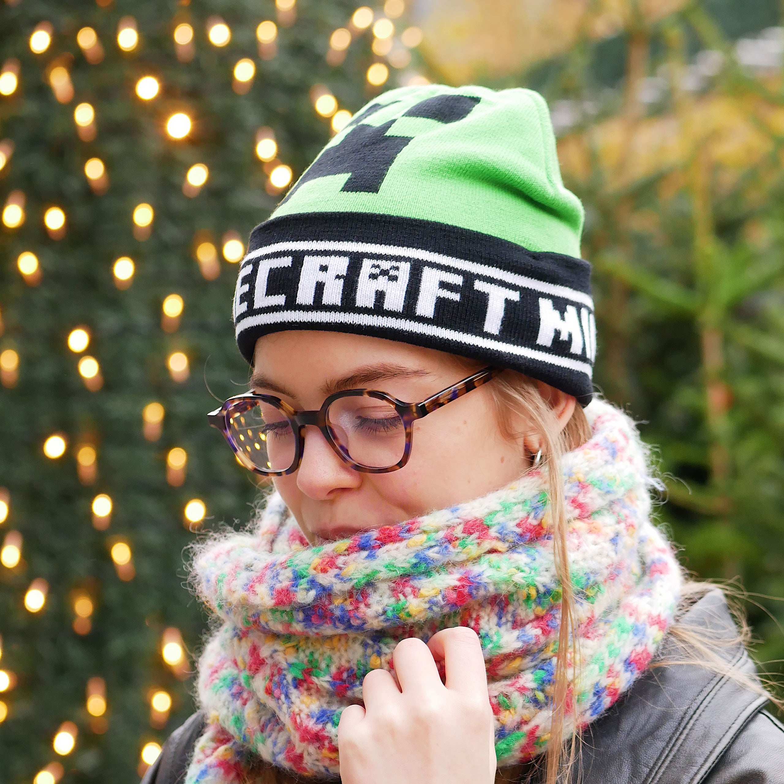 Image produit Minecraft - Bonnet Creeper pour enfants