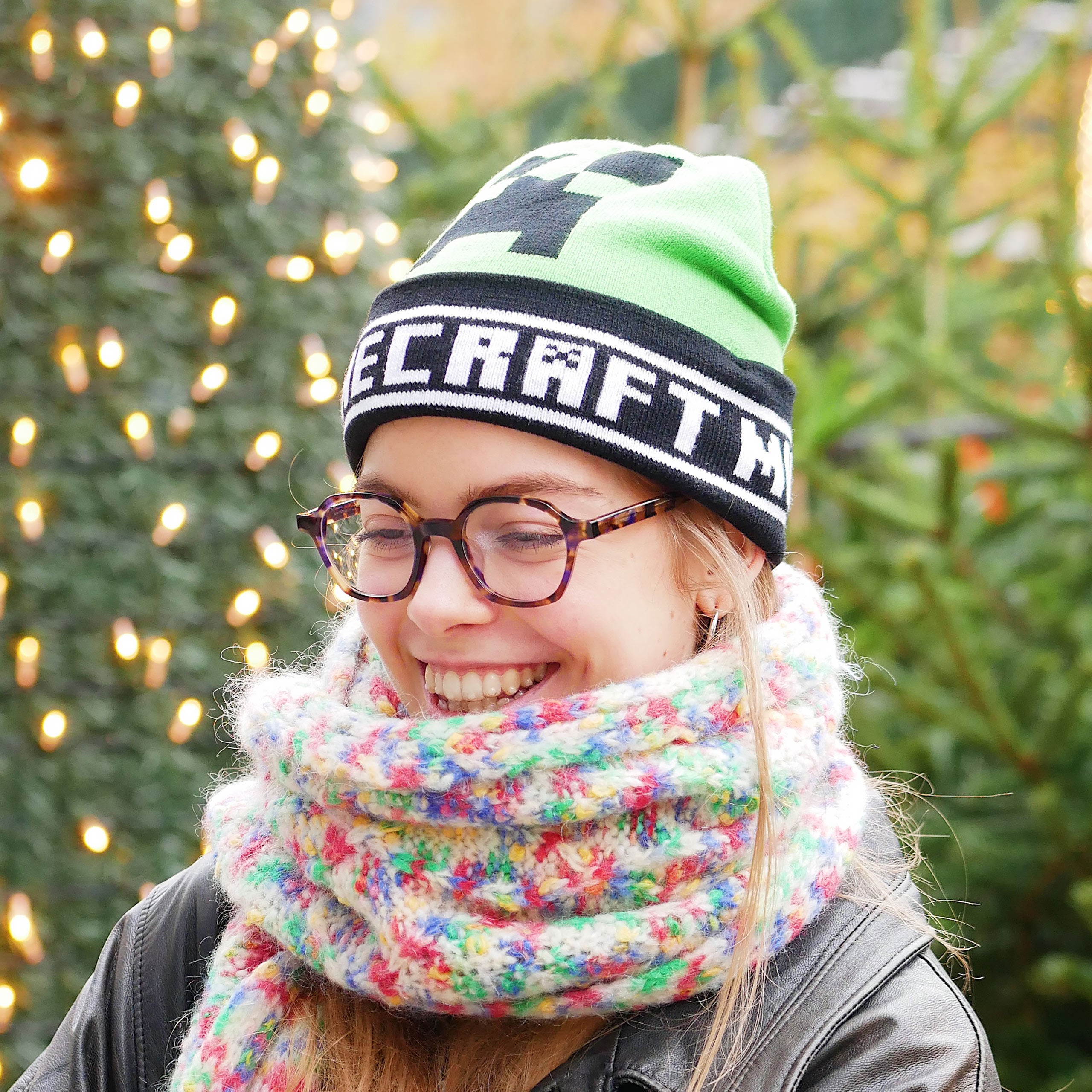Image produit Minecraft - Bonnet Creeper pour enfants