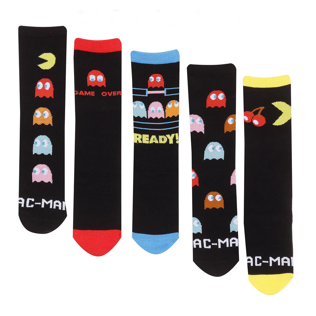 Image produit Pacman - Chaussettes Personnages Lot de 5 dans une Boîte Cadeau