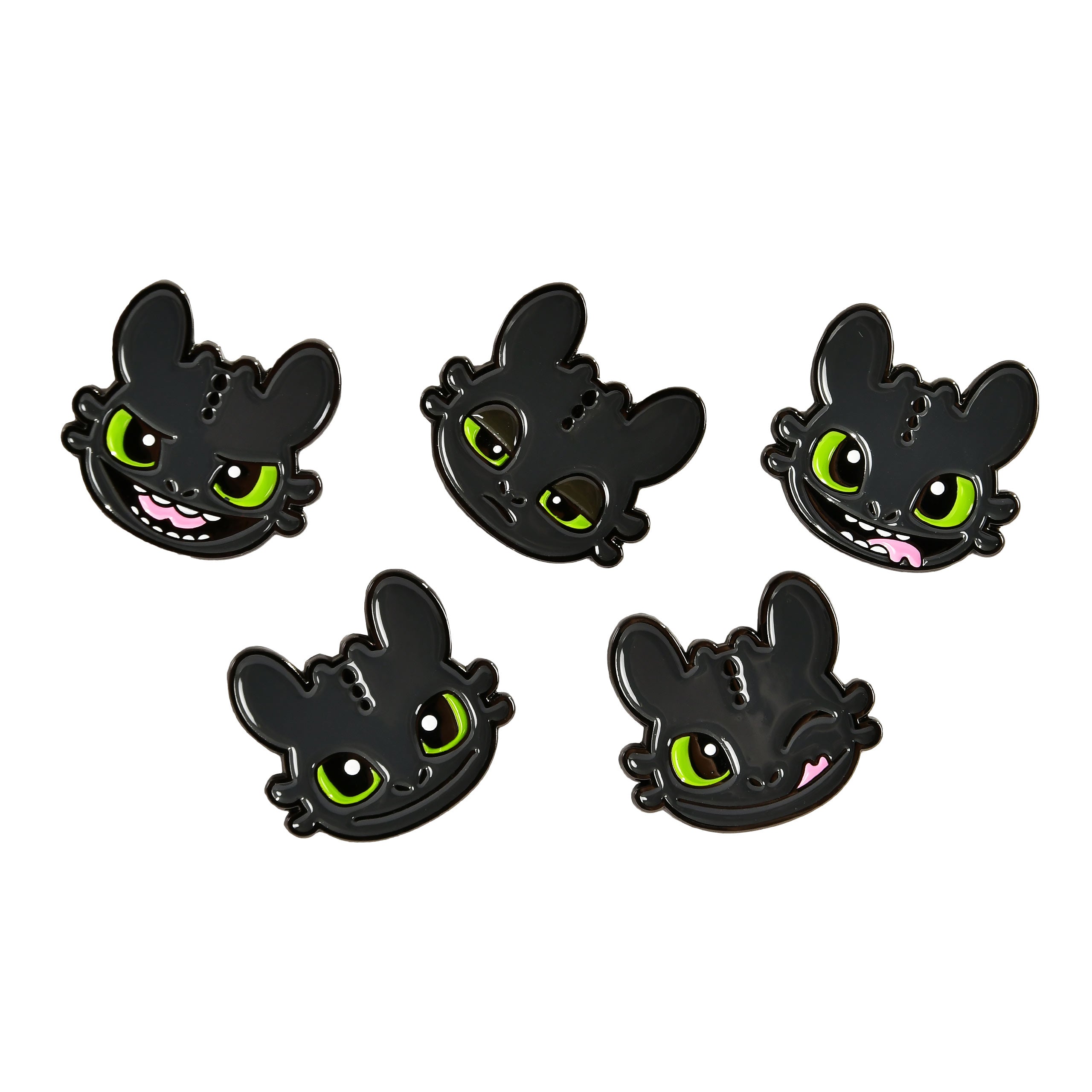Product image How to Train Your Dragon - Toothless Pins 5-Piece Set