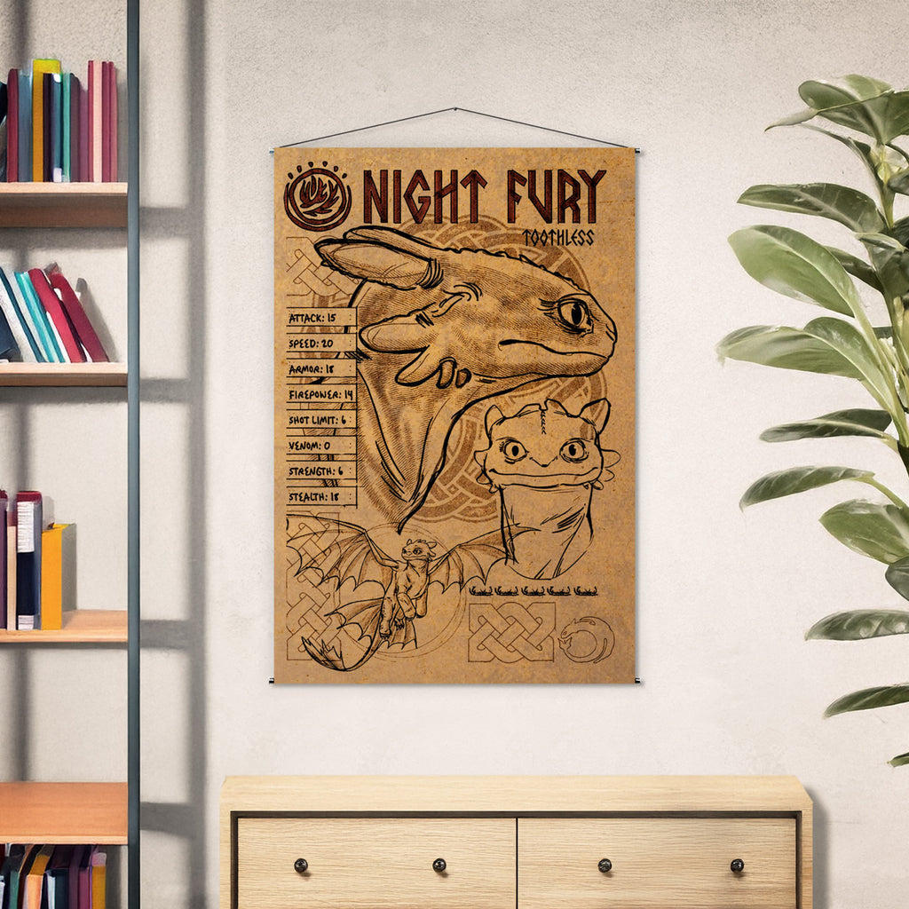 Image produit Dragons - Night Fury Tenture murale