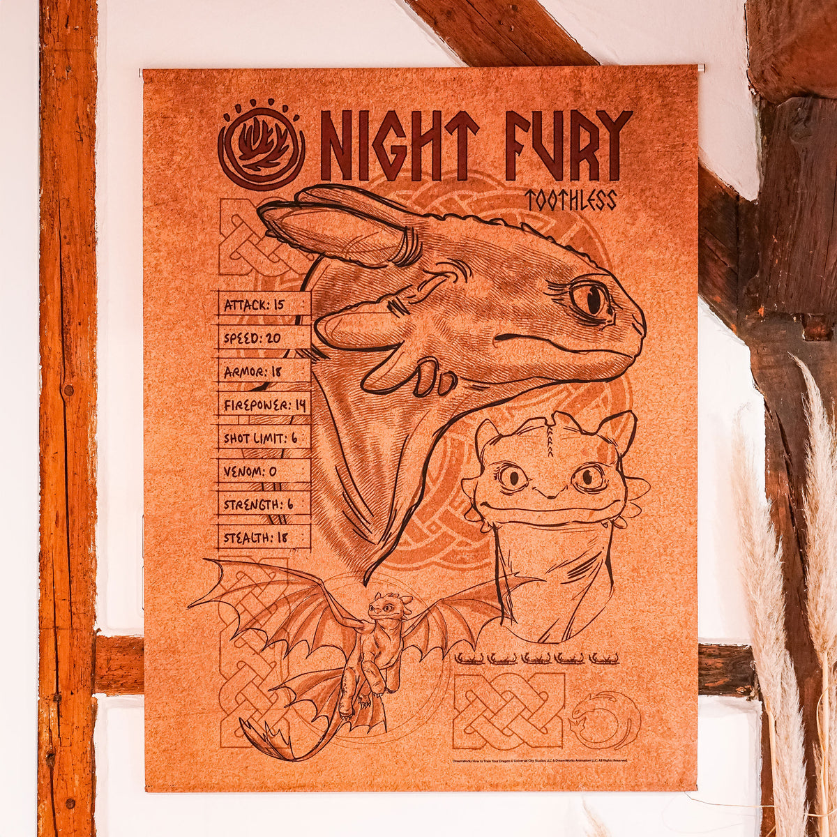 Image produit Dragons - Night Fury Tenture murale