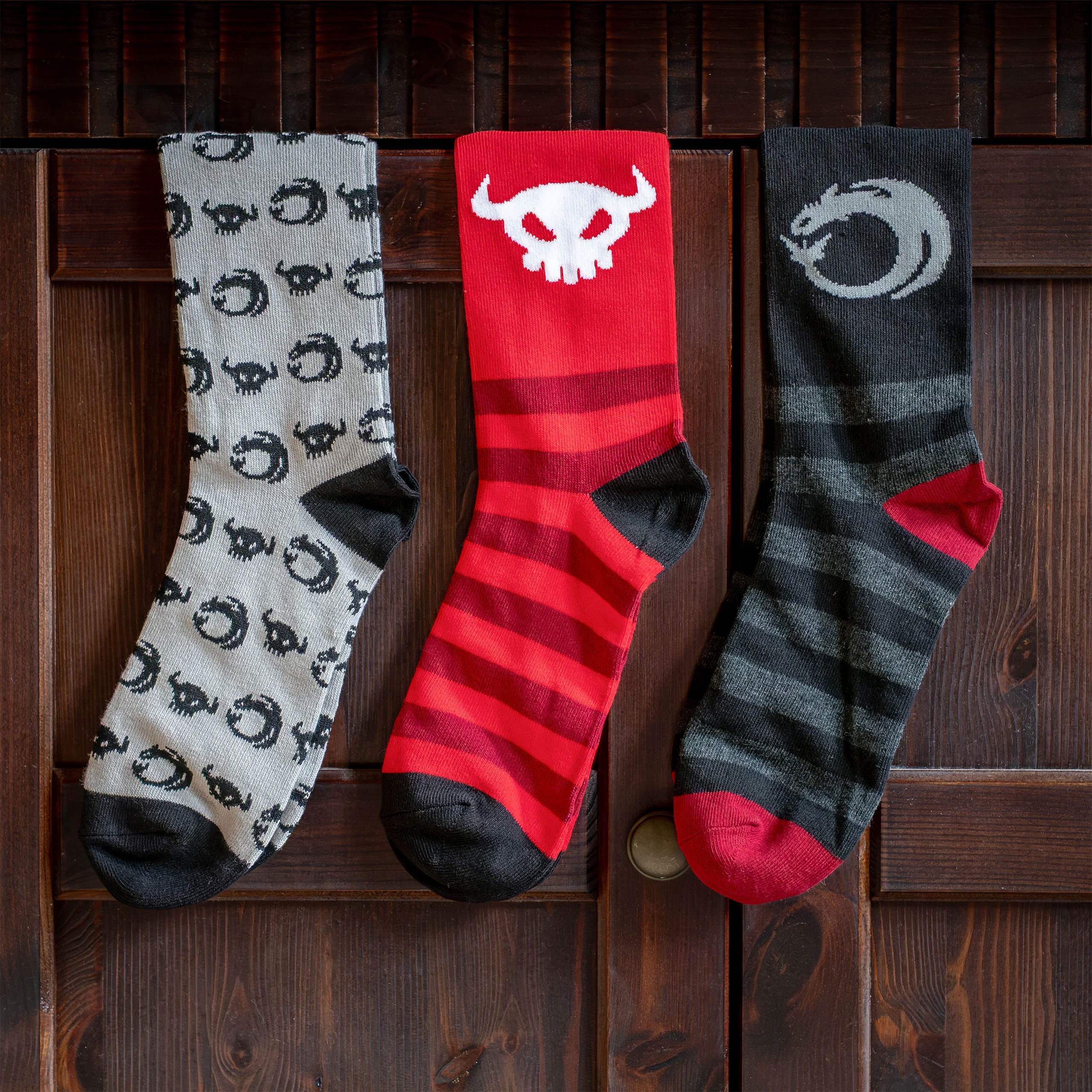 Image produit Dragons - Symboles Chaussettes Lot de 3