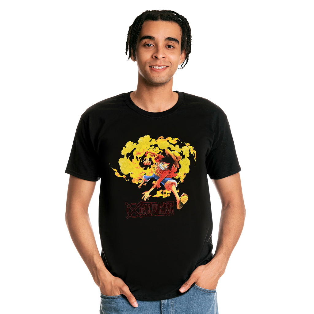 Image produit One Piece - T-Shirt Attaque de Luffy Noir