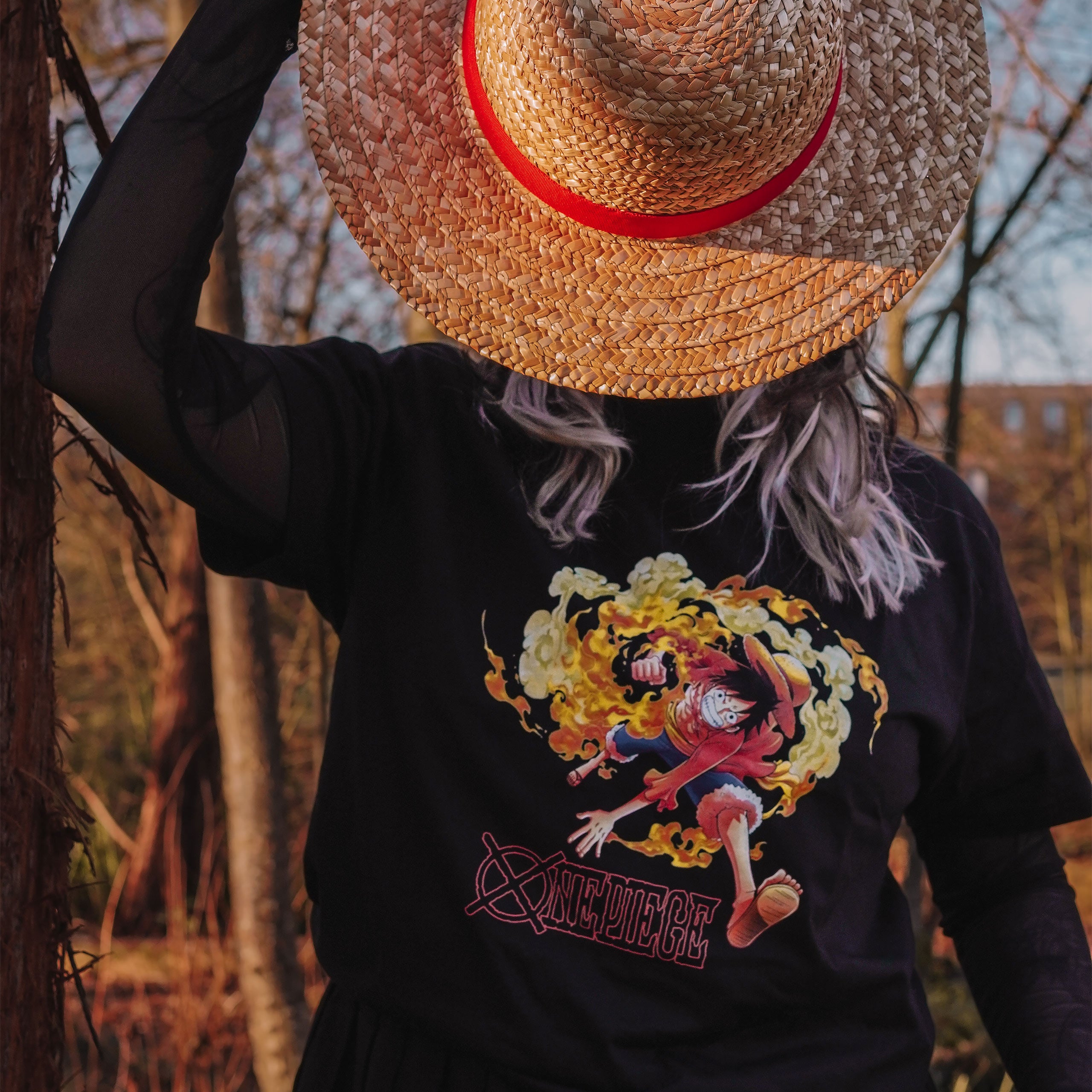 Image produit One Piece - T-Shirt Attaque de Luffy Noir