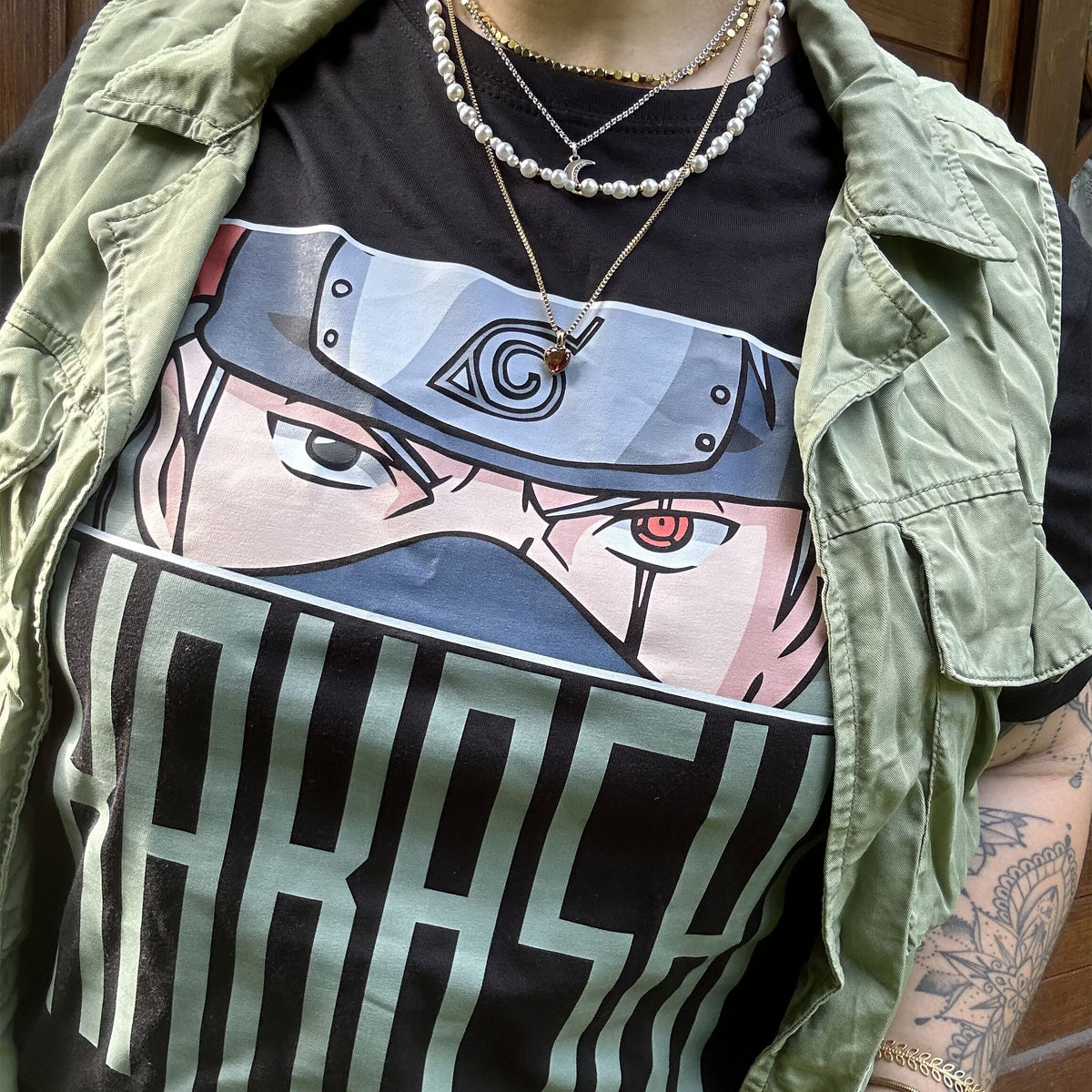 Image produit Naruto - T-shirt Kakashi Eyes noir