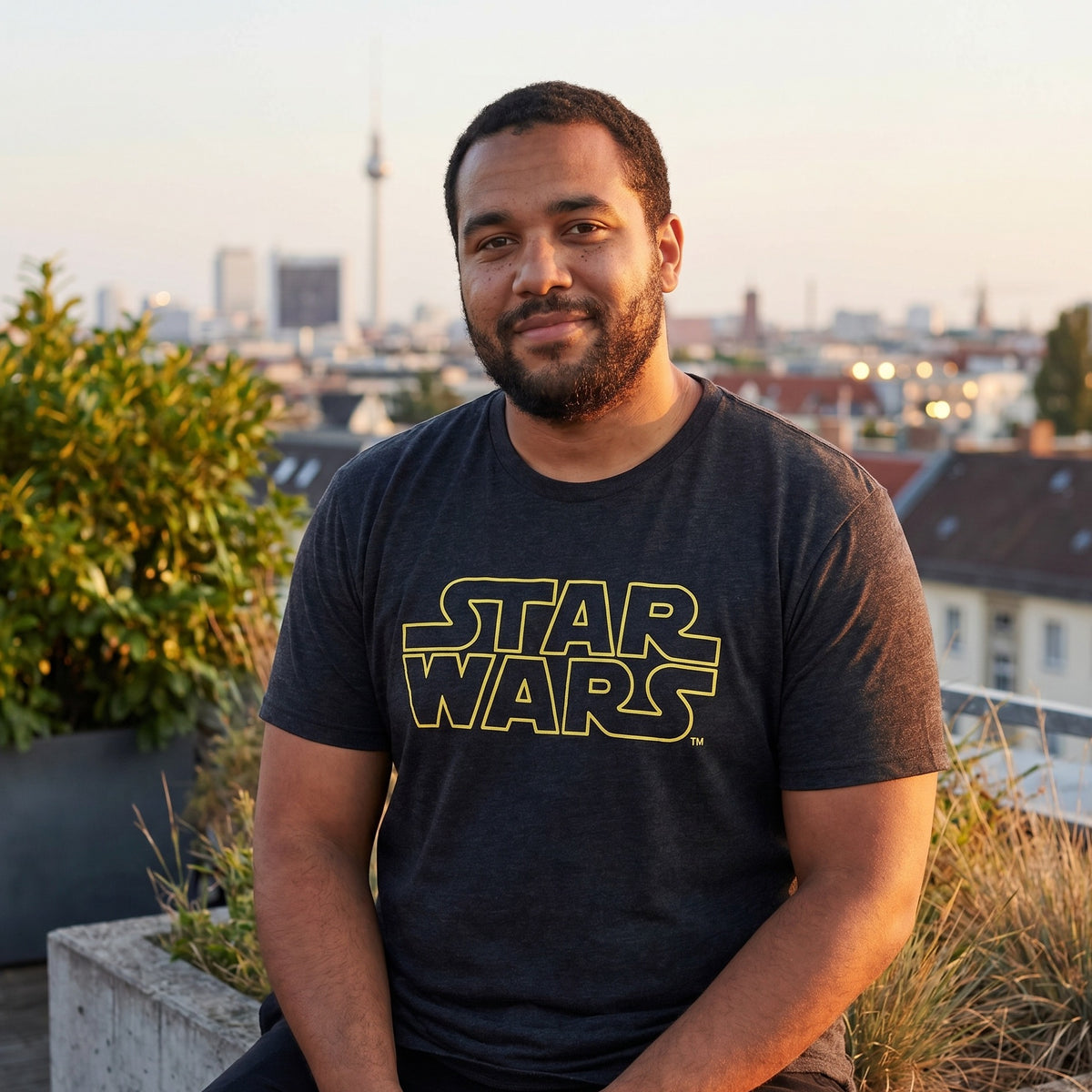 Image produit Star Wars - T-shirt Logo Gris
