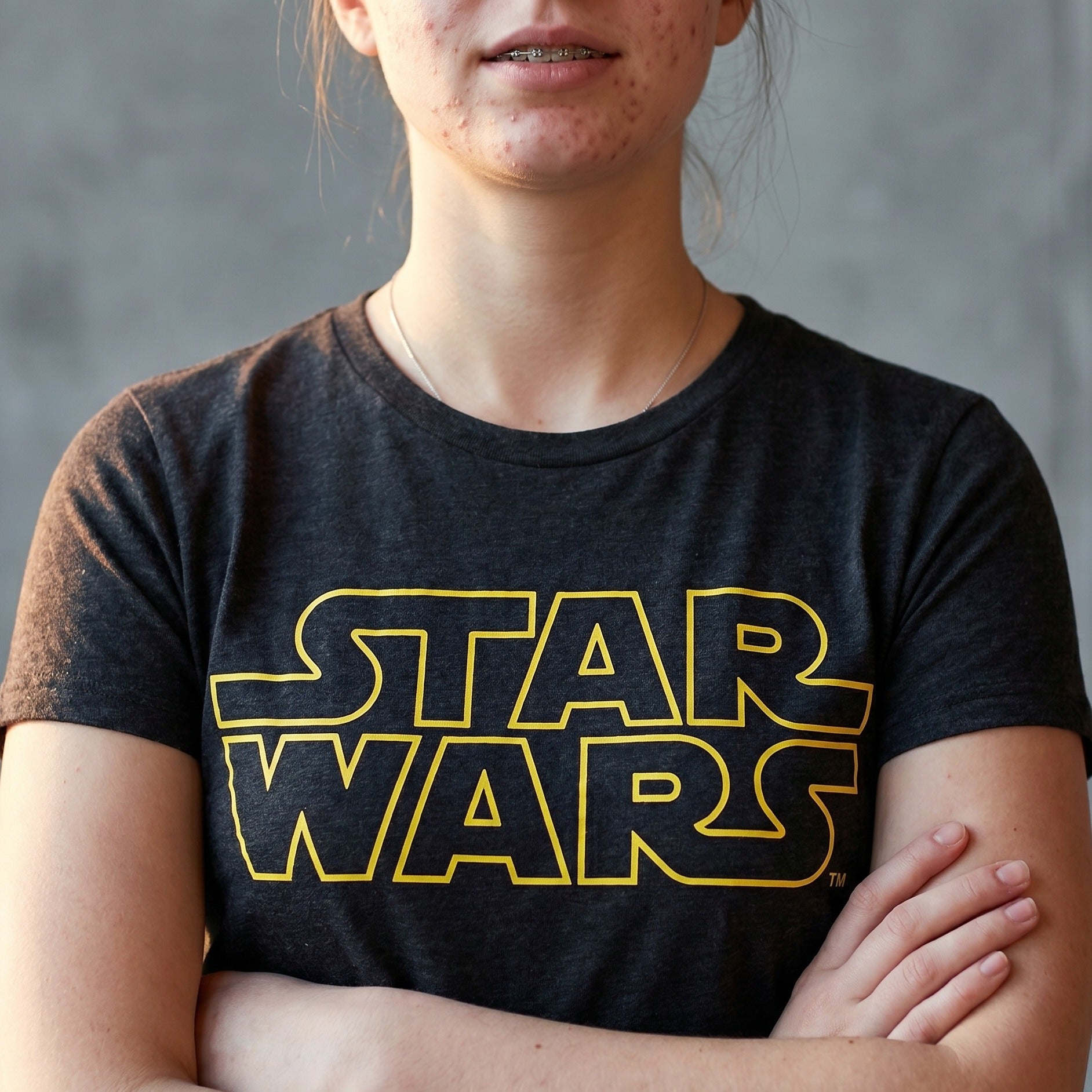Image produit Star Wars - T-shirt Logo Gris